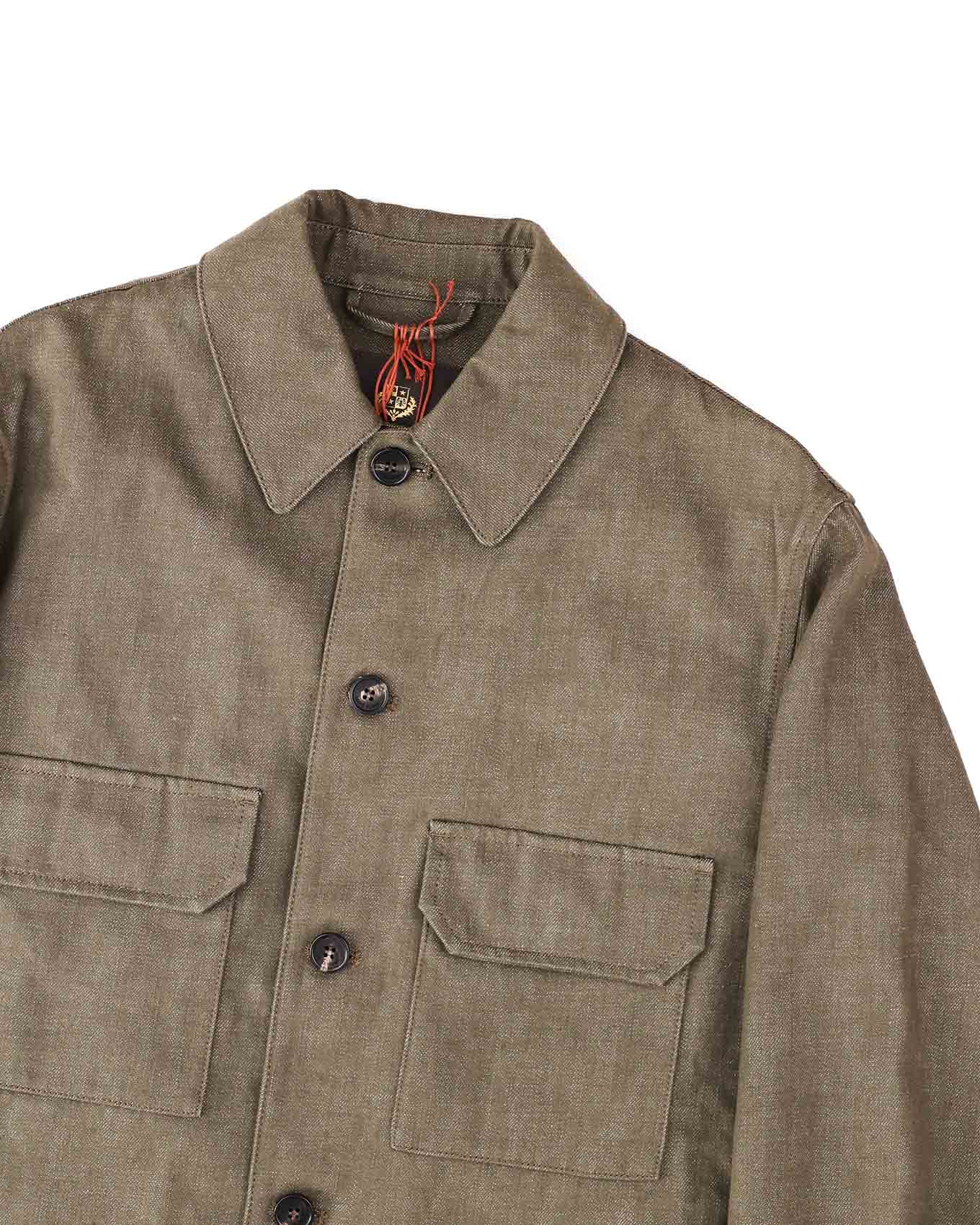 Loro Piana Daito Grey Denim Button Up Jacket