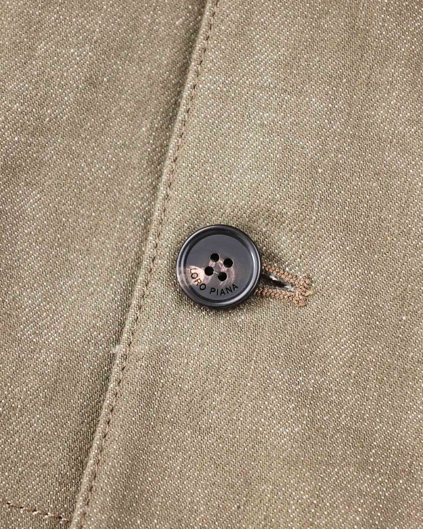 Loro Piana Daito Grey Denim Button Up Jacket
