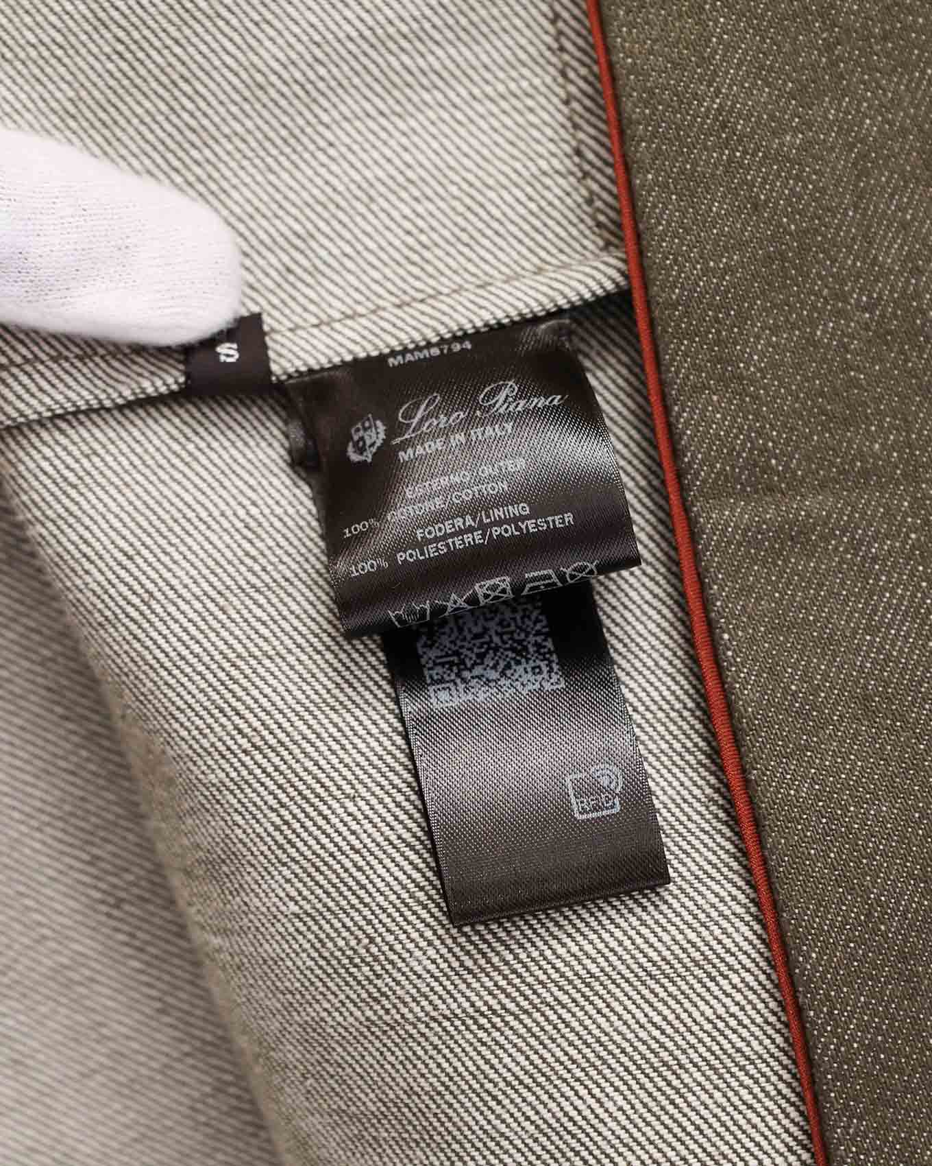 Loro Piana Daito Grey Denim Button Up Jacket
