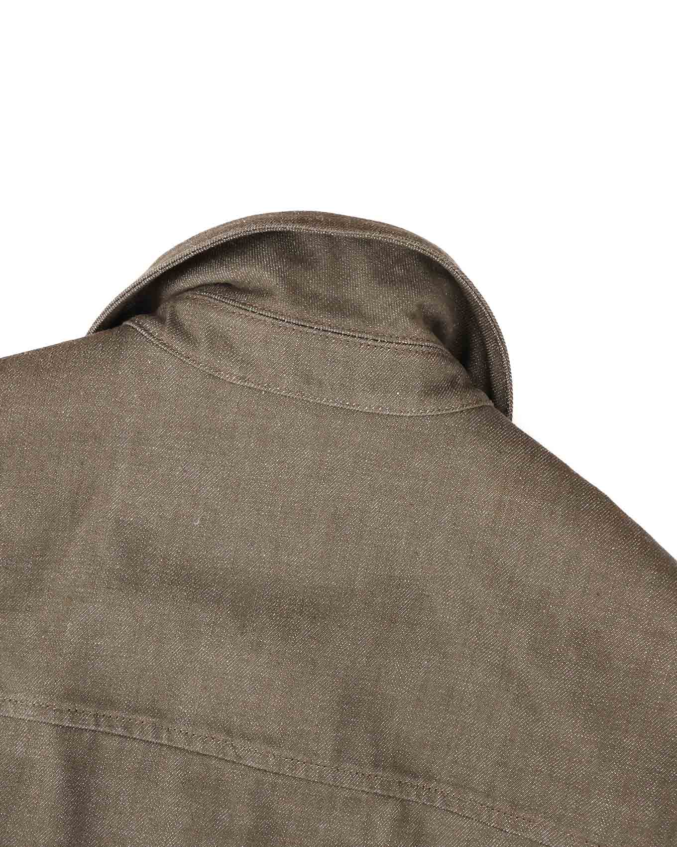Loro Piana Daito Grey Denim Button Up Jacket