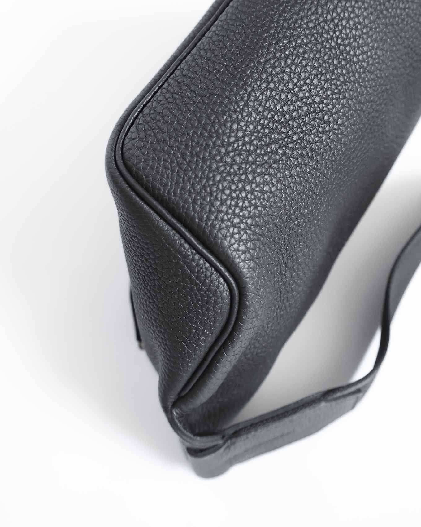 Hermès Black Togo Cityslide Waistbag PM 2019