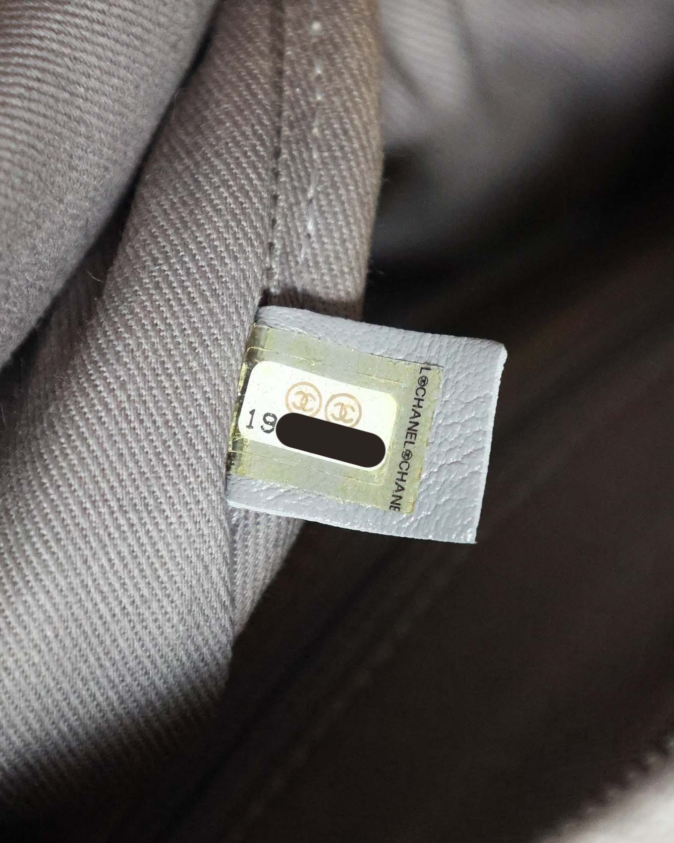 Chanel SS14 Artclass Light Grey Canvas Large Graffiti Backpack