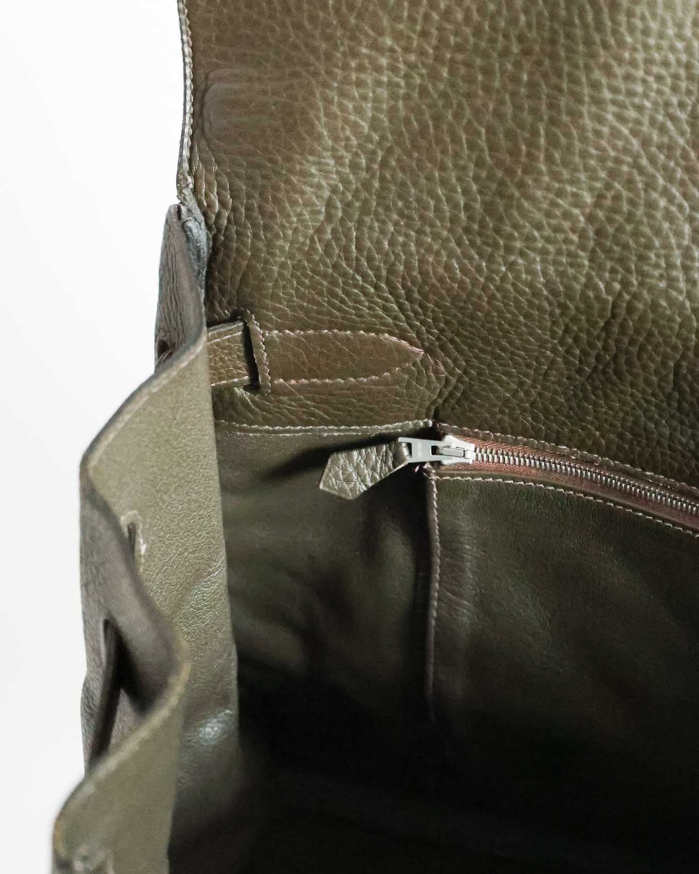Hermès Kelly 50 Voyage Khaki Green Togo 2002