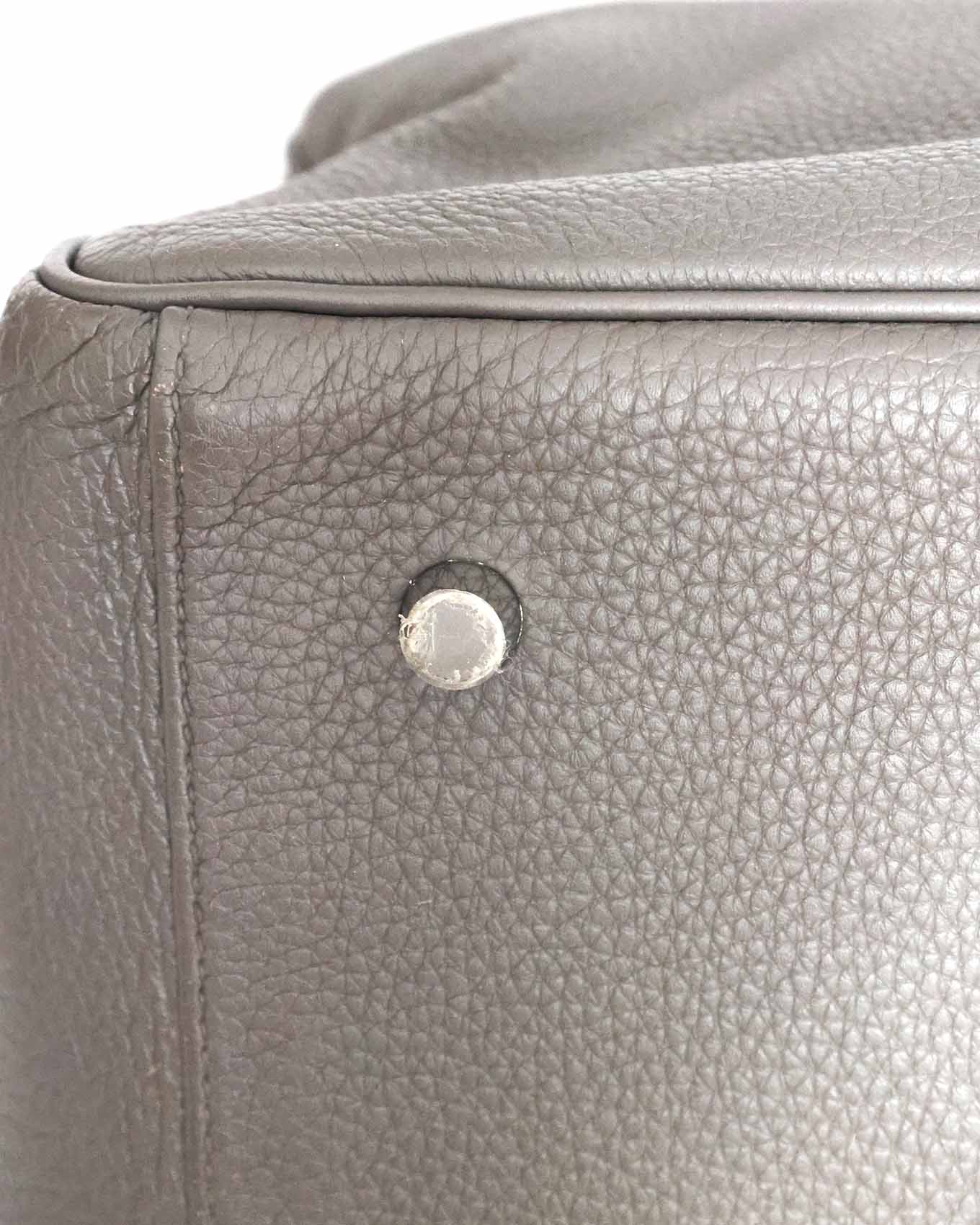 Hermès Kelly 50 Voyage Gris Etain Clémence 2018