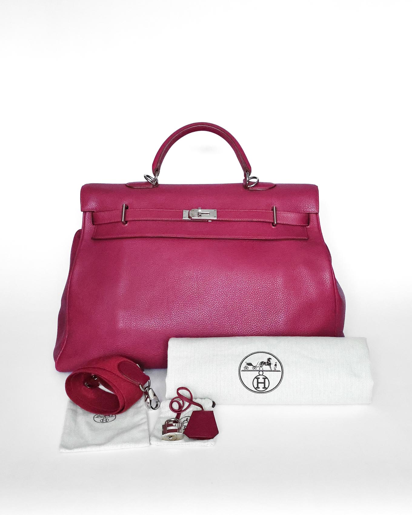 Hermès Kelly 50 Voyage Rubis Clémence 2010