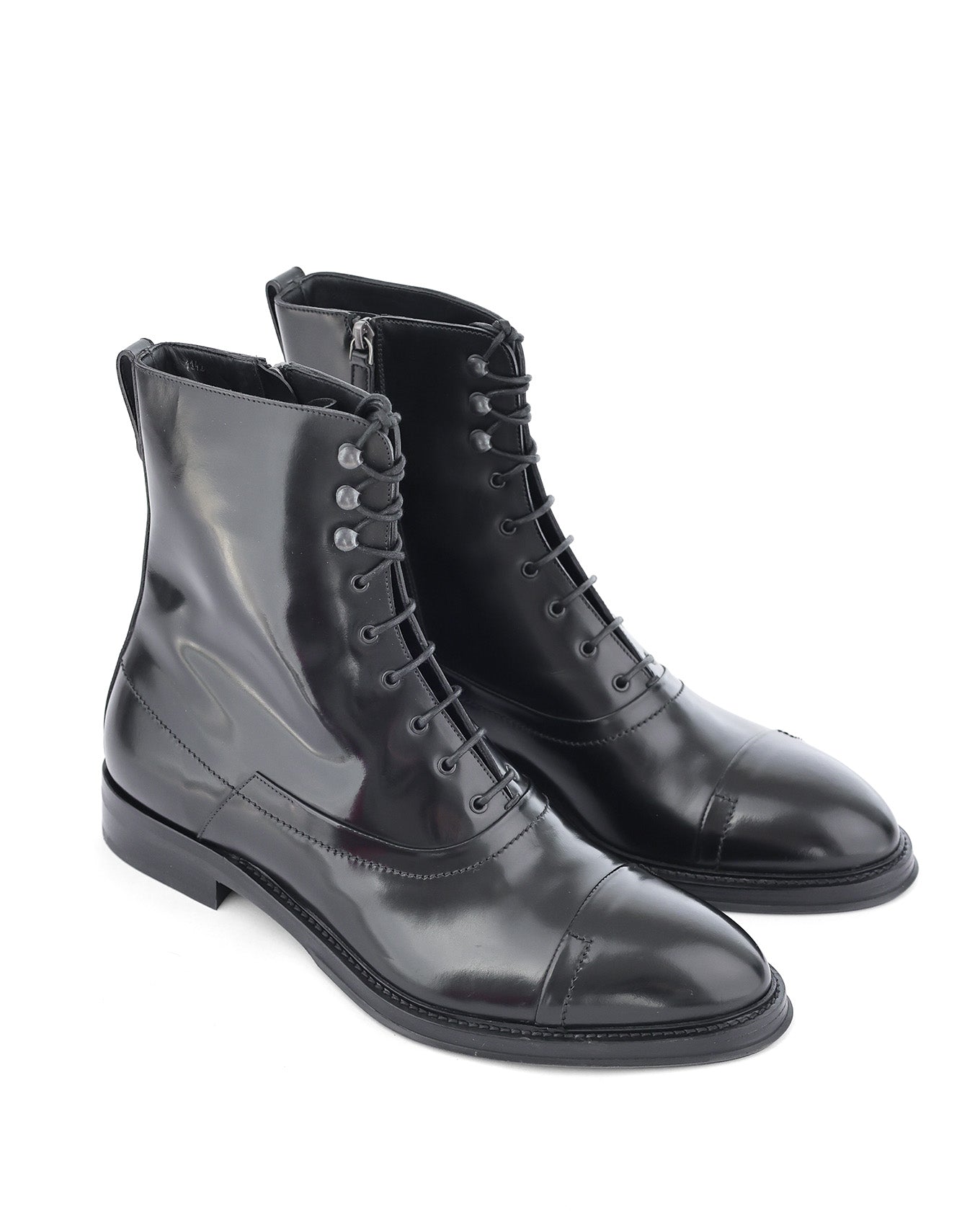 Berluti by Haider Ackermann FW17 Bergen Lace Leather Boots | ELUXE STORE