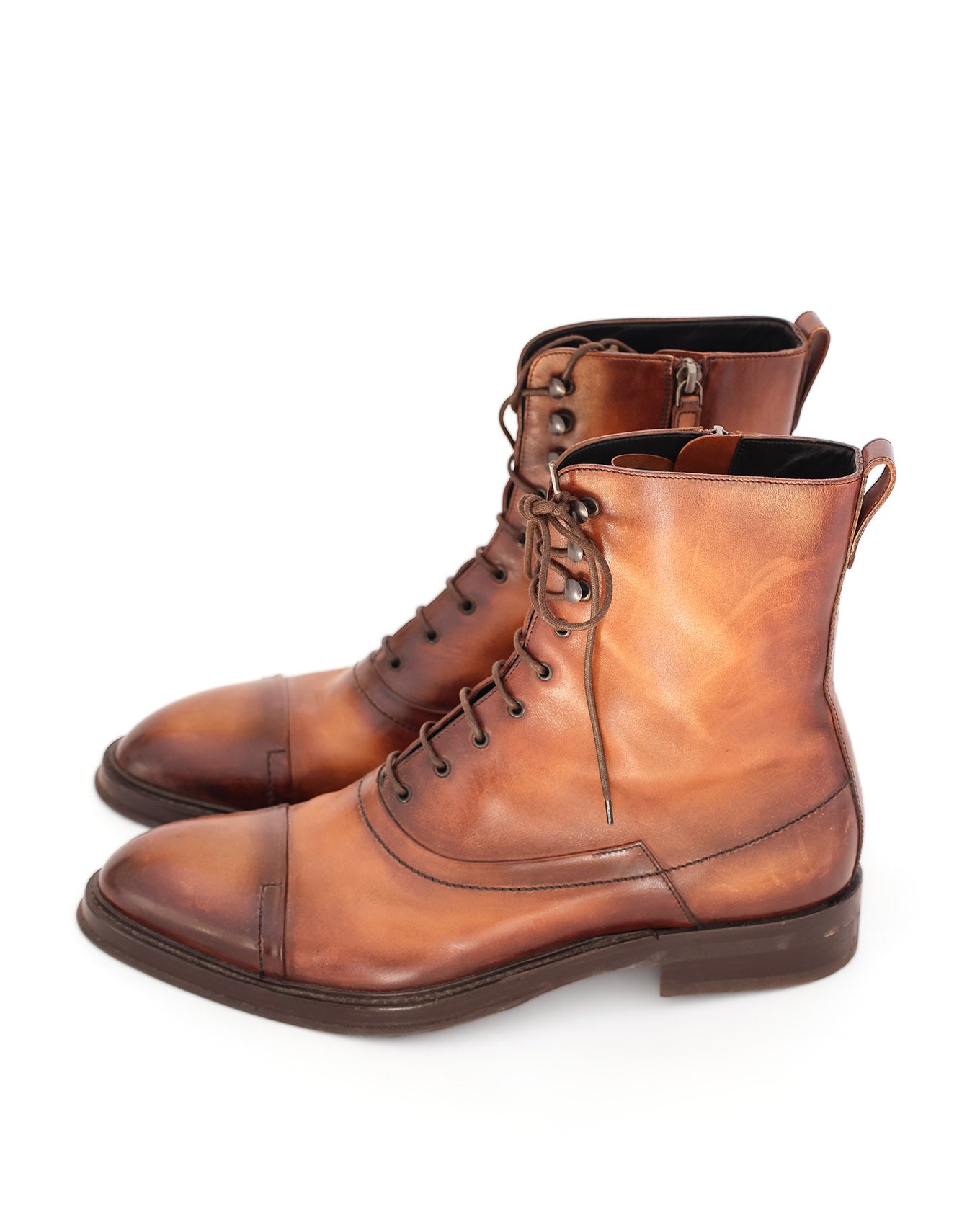 Berluti by Haider Ackermann FW17 Bergen Lace Leather Boots (10 / EU44)