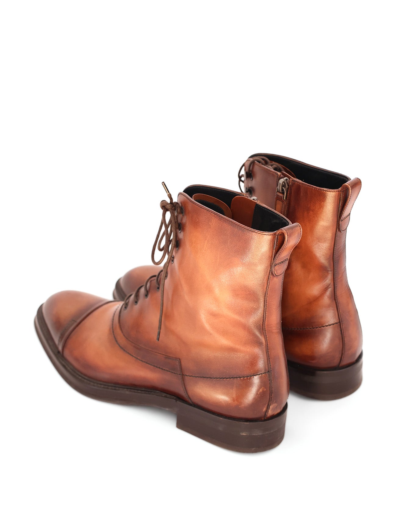 Berluti by Haider Ackermann FW17 Bergen Lace Leather Boots (10 / EU44)