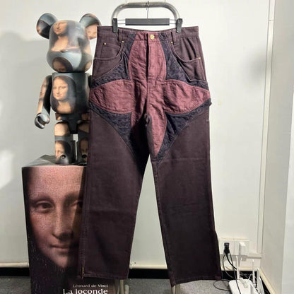 Louis Vuitton FW23 Nigo Collection Wine Red Denim