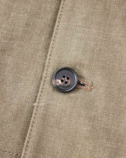Loro Piana Daito Grey Denim Button Up Jacket