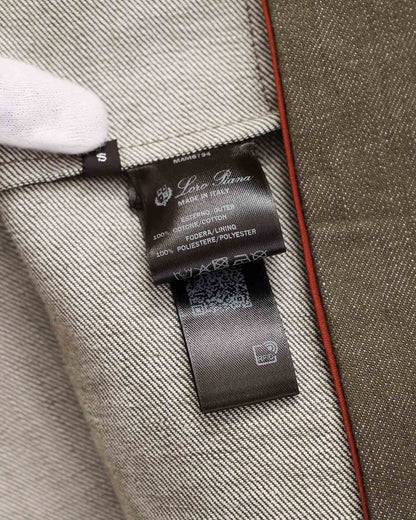 Loro Piana Daito Grey Denim Button Up Jacket