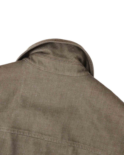 Loro Piana Daito Grey Denim Button Up Jacket