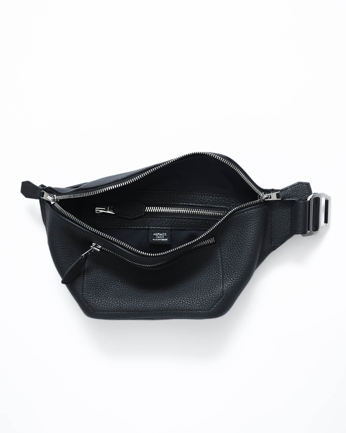 Hermès Black Togo Cityslide Waistbag PM 2019