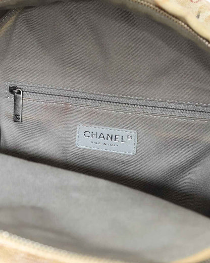 Chanel SS14 Artclass Yellow Canvas Small Graffiti Backpack