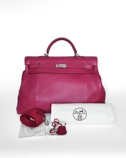 Hermès Kelly 50 Voyage Rubis Clémence 2010