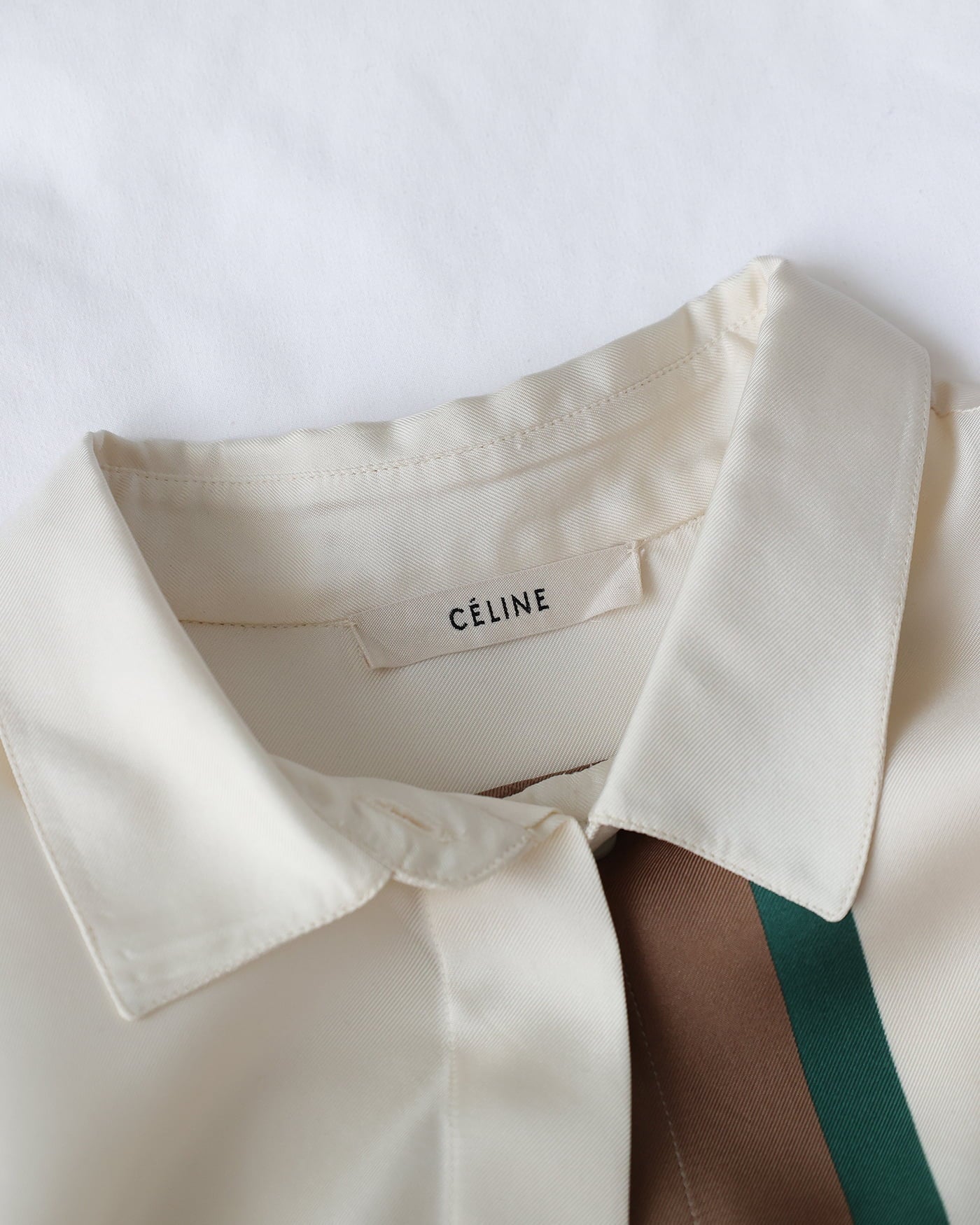 Céline by Phoebe Philo SS11 Oversized Colorblock Silk Shirt