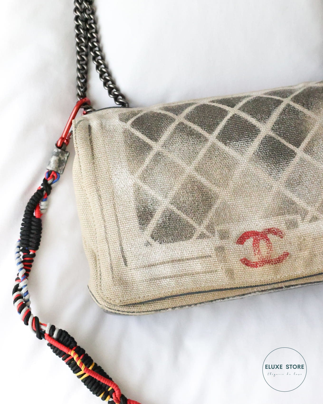 Chanel Spring Summer 2014 Runway SS14 Artclass Graffiti Trompe L'oeil Medium Boy Bag | ELUXE STORE | Shop pre-loved Chanel