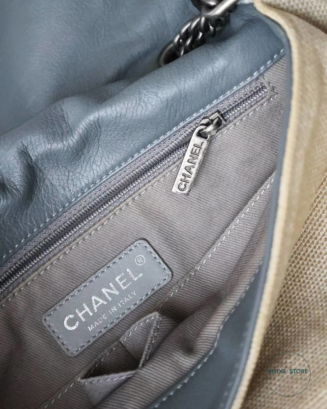 Chanel Spring Summer 2014 Runway SS14 Artclass Graffiti Trompe L'oeil Medium Boy Bag | ELUXE STORE | Shop pre-loved Chanel