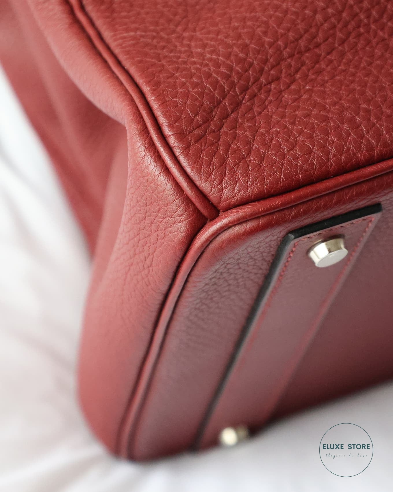 Hermès Birkin HAC Haut à Courroies 40 Rouge H Togo 2009 Hermes red burgundy dark red | Eluxe Store