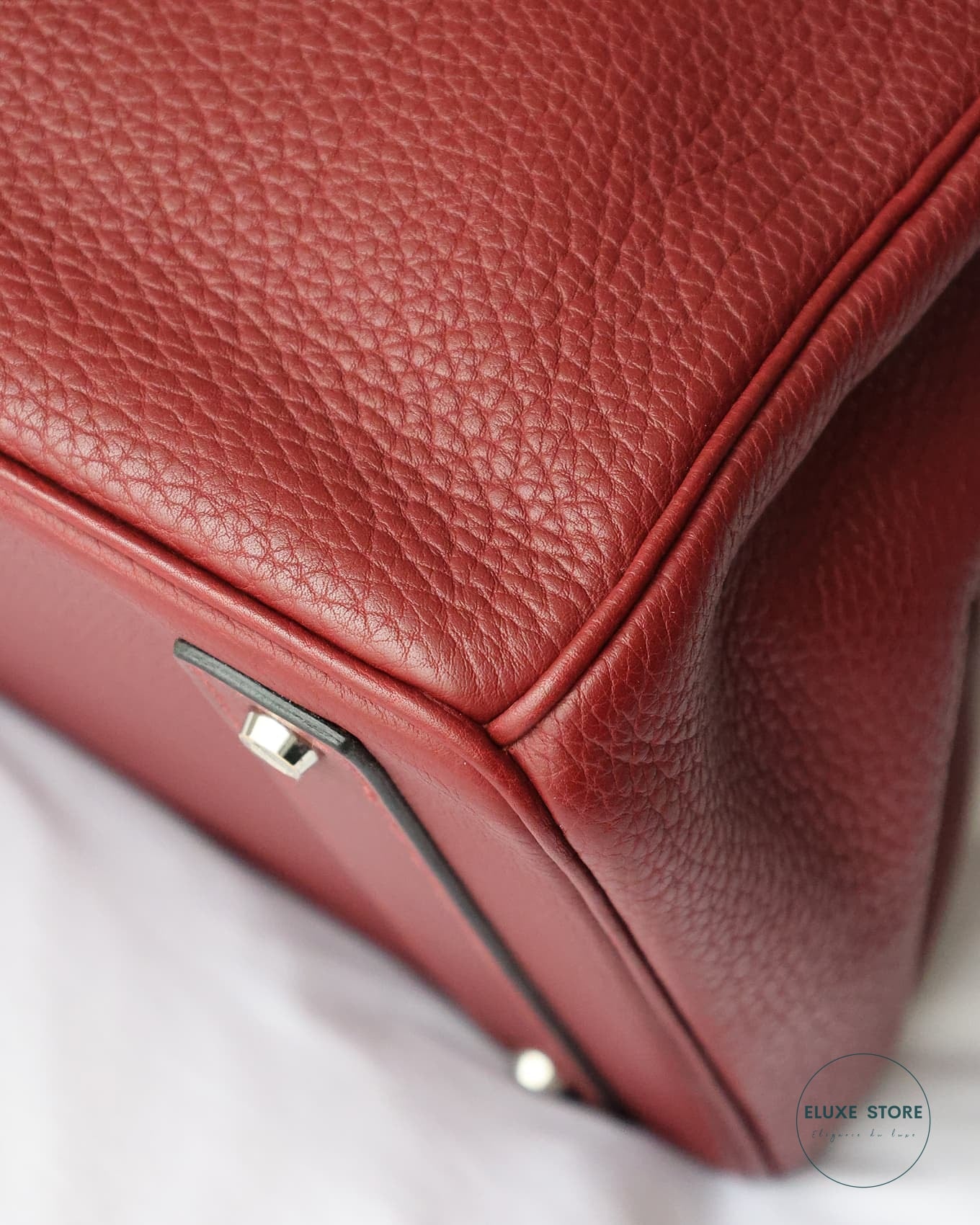 Hermès Birkin HAC Haut à Courroies 40 Rouge H Togo 2009 Hermes red burgundy dark red | Eluxe Store