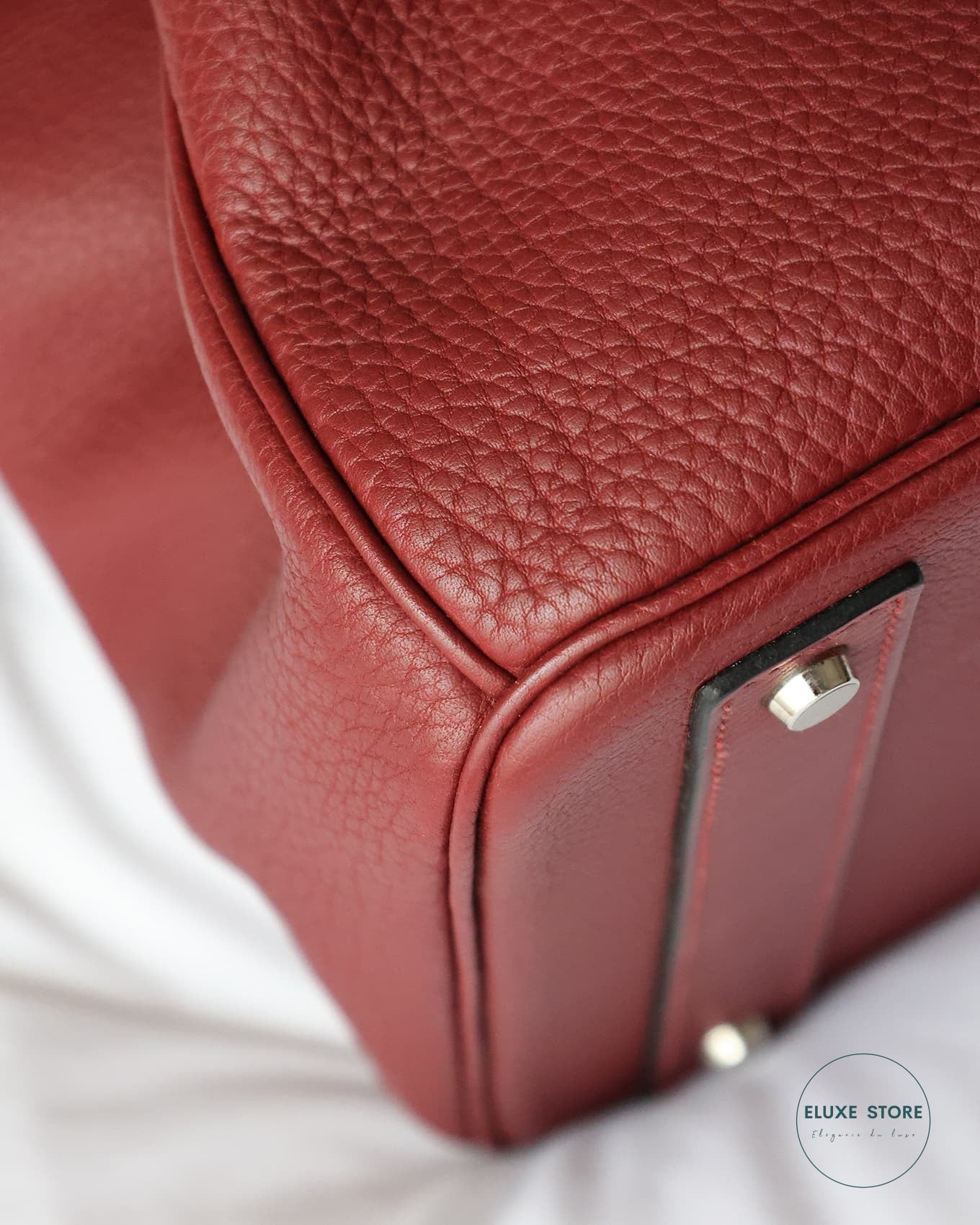 Hermès Birkin HAC Haut à Courroies 40 Rouge H Togo 2009 Hermes red burgundy dark red | Eluxe Store