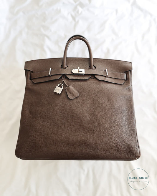 Hermès Birkin HAC Haut à Courroies 50 Brown Togo from 2009  M Square Stamp | ELUXE STORE | Shop pre-loved Hermes Bags Birkin, Kelly, Constance, Picotin and more