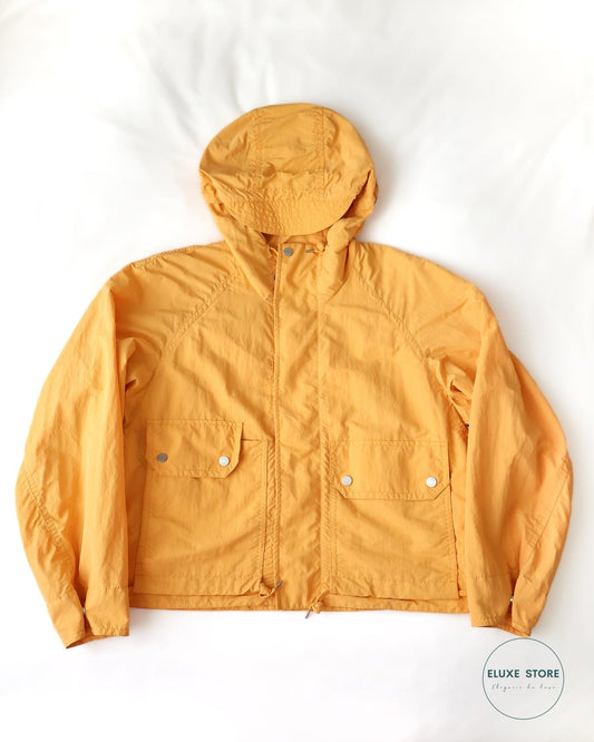 Hermès Mens Spring Summer 2023 Runway Orange Windbreaker Jacket | ELUXE STORE