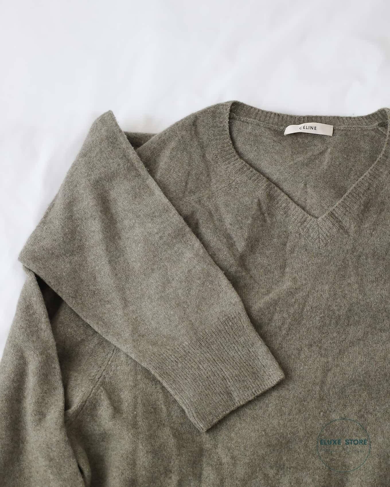 Old Céline by Phoebe Philo Brown Cashmere Duo Sweater | 2 3GJ1 / 315C | ELUXE STORE